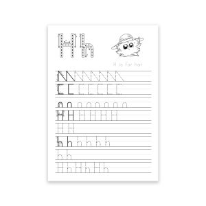 Tinky Puki letter tracing h